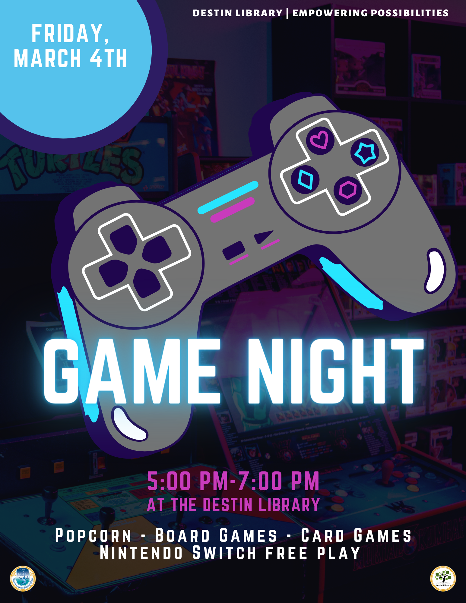 Game Night at the Destin Library 3.4.22