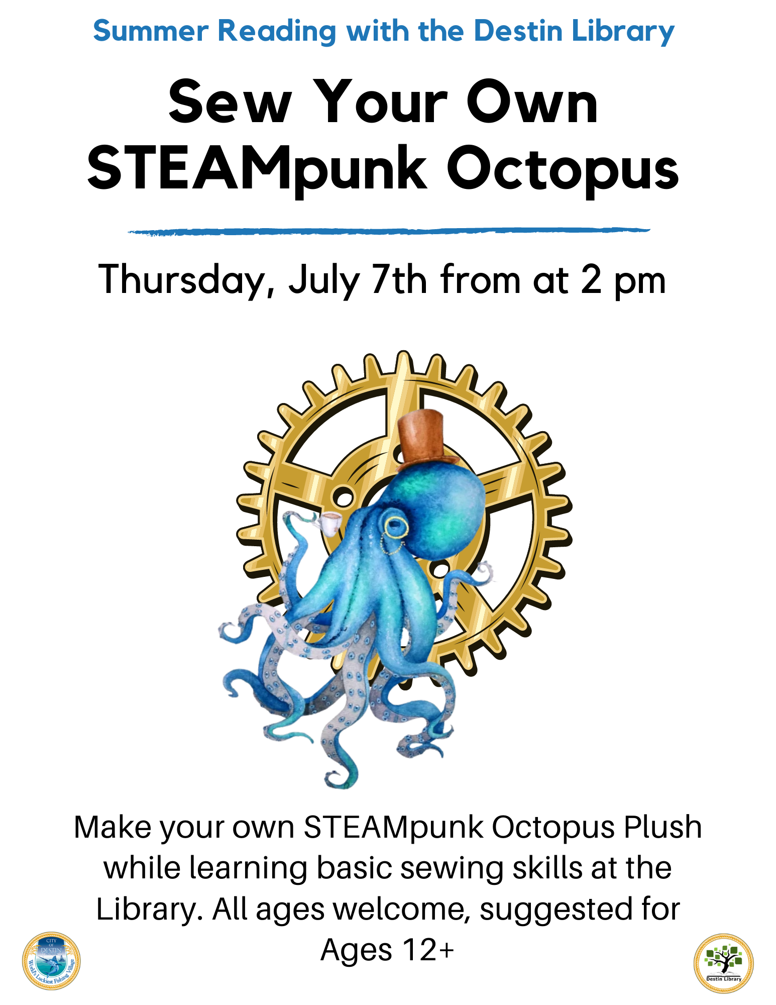 STEAMpunk Octopus Sewing