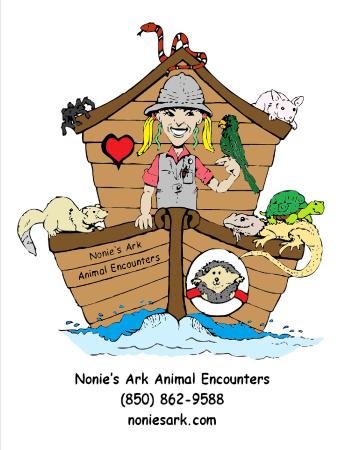 Nonie and her animals on an ark