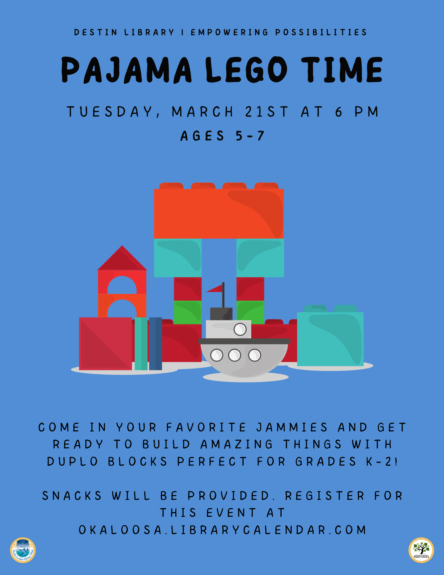 Lego Pajama storytime