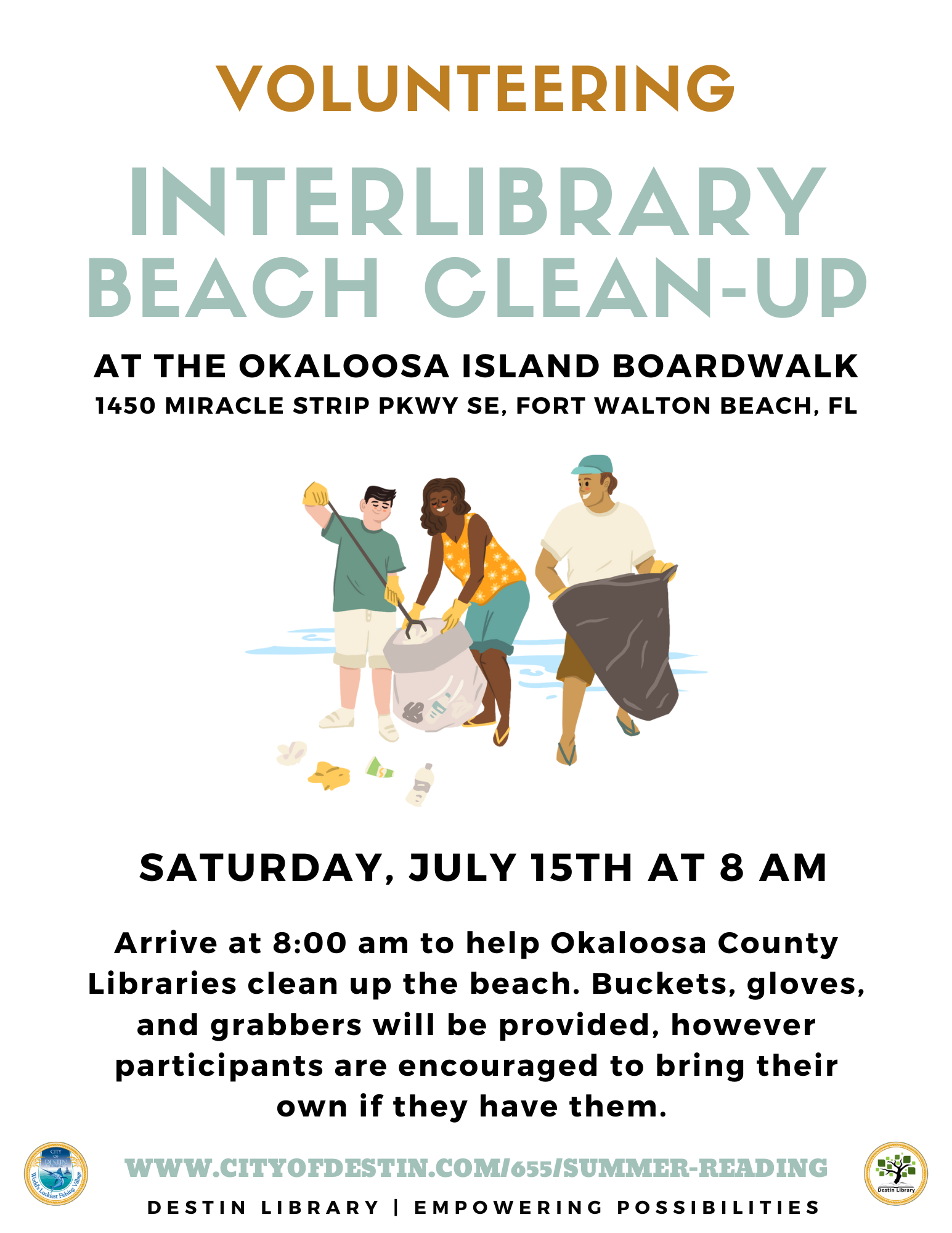 Interlibrary Beach Clean up