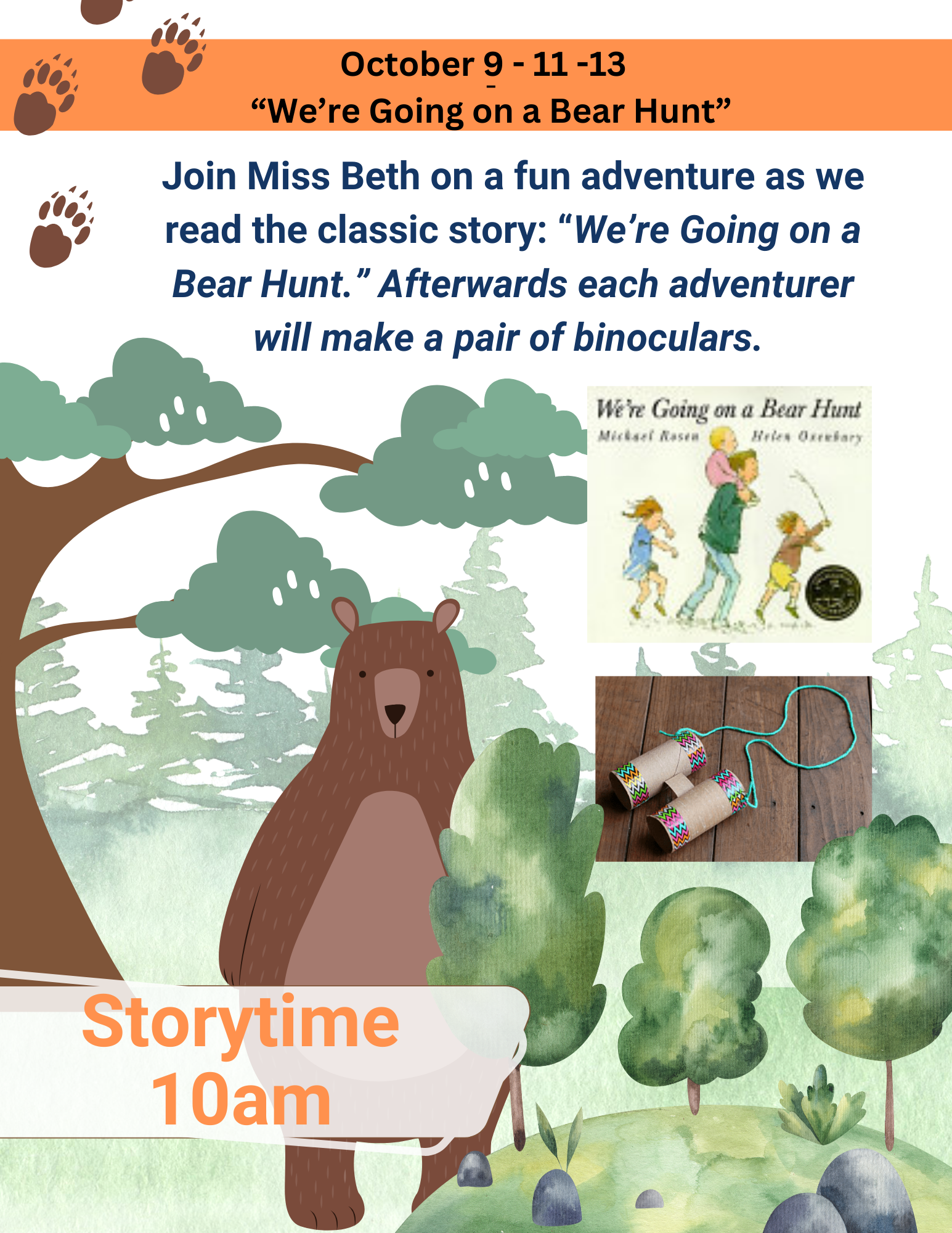 Going on Bear Hunt Storytime
