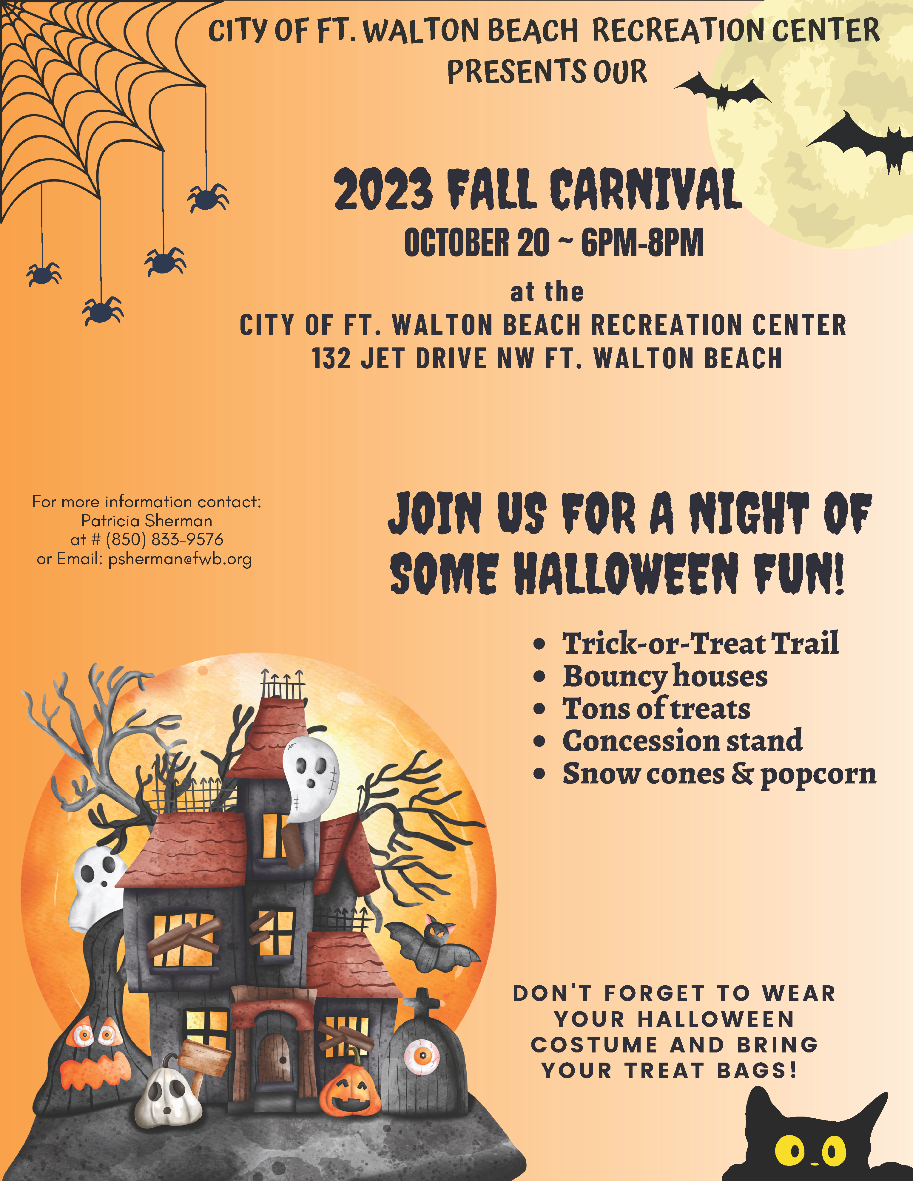 Fall Carnival at the City of Fort Walton Beach Recreation Center