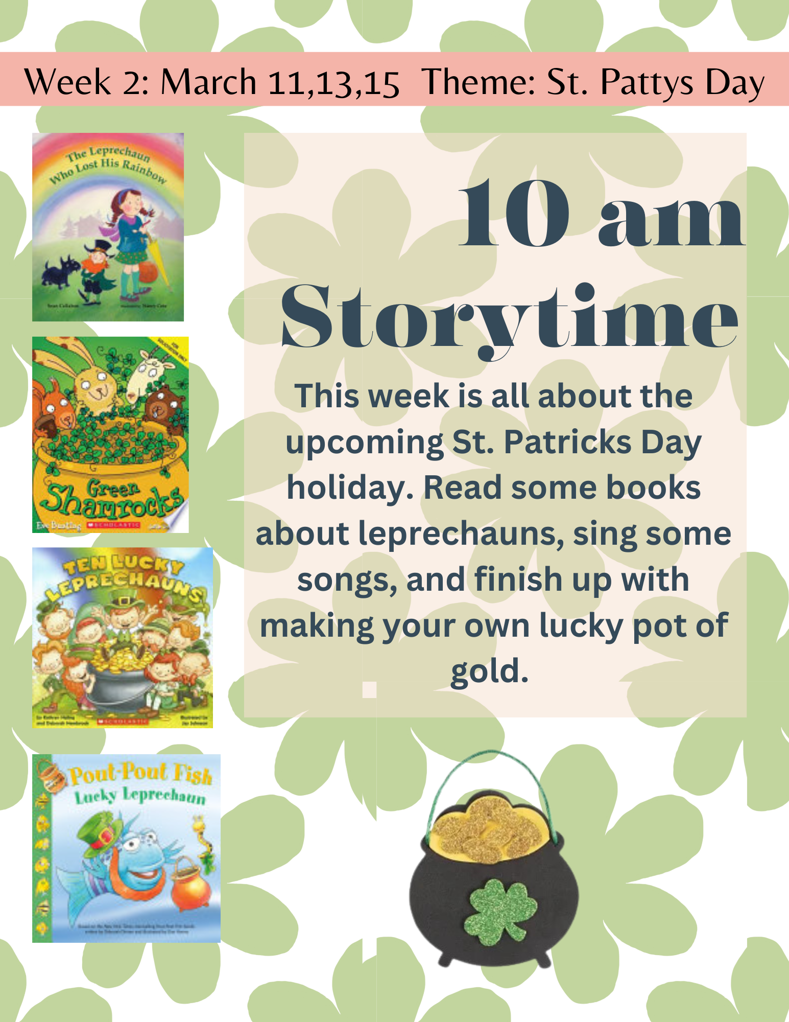 St Patty's Day Storytime