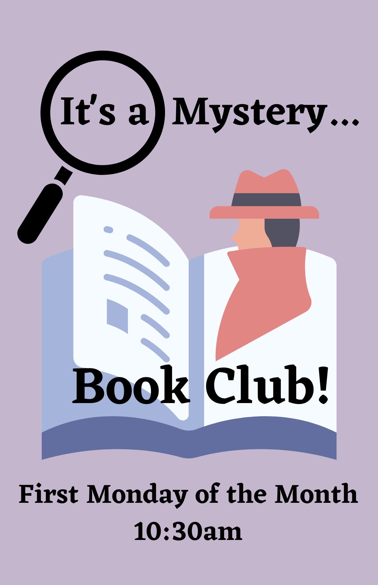 mystery book club graphic