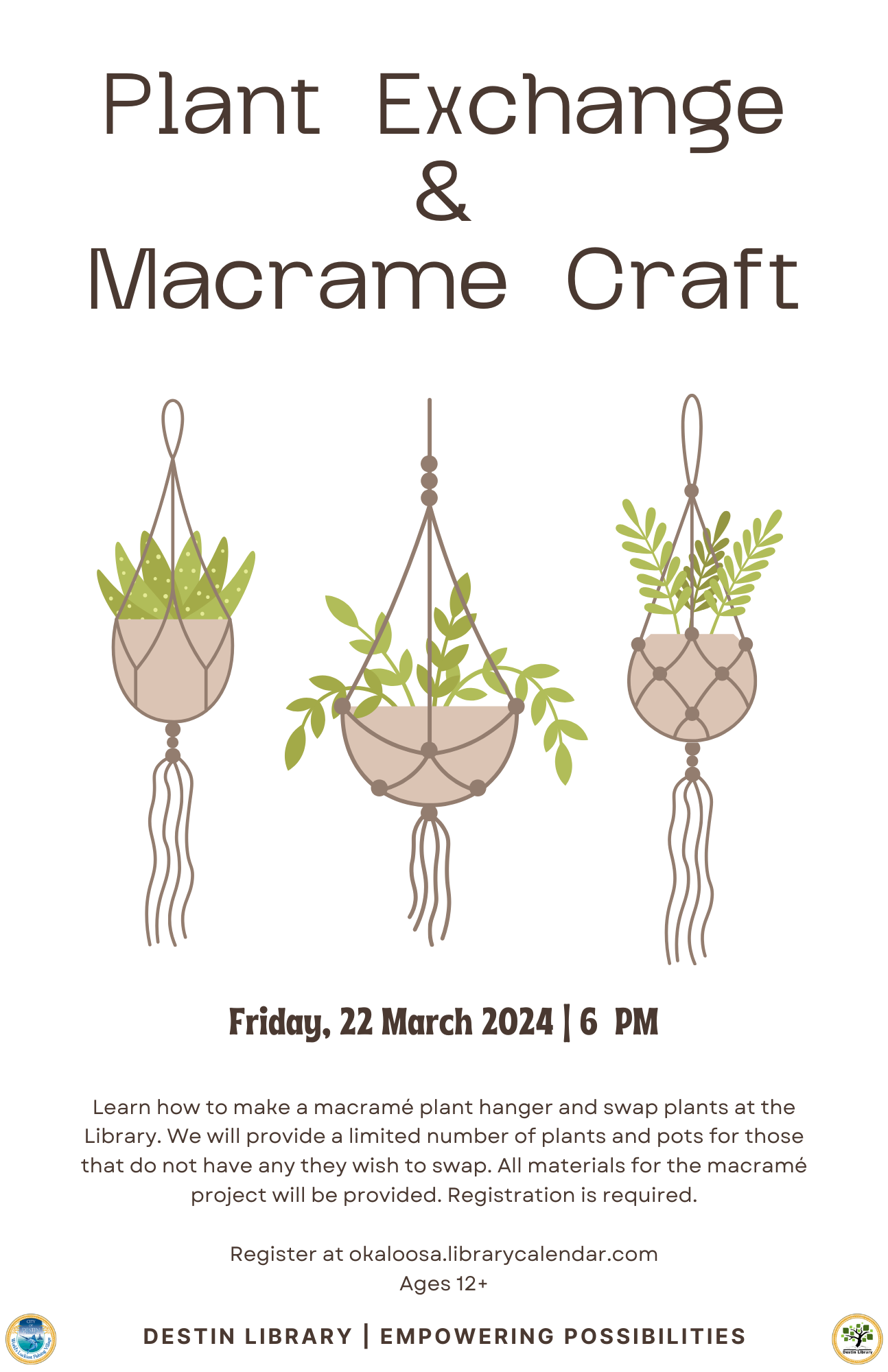 Plant Exchange & Macrame Craft