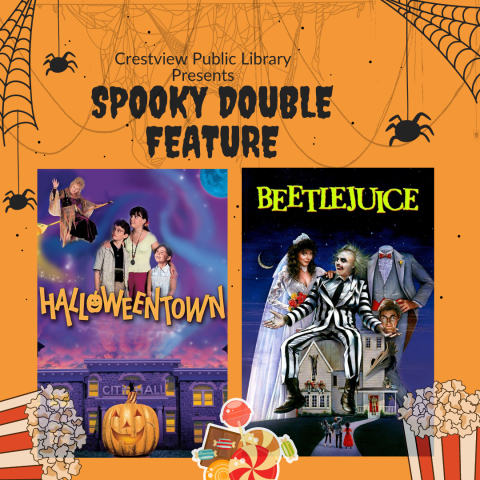 Beetlejuice and Halloweentown flyers