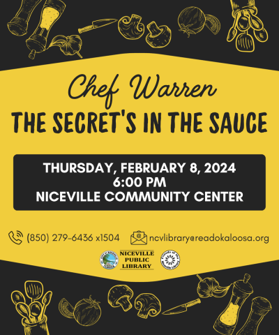 Chef Warren The Secret's in the Sauce flyer