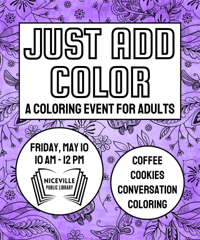 Just Add Color event flyer
