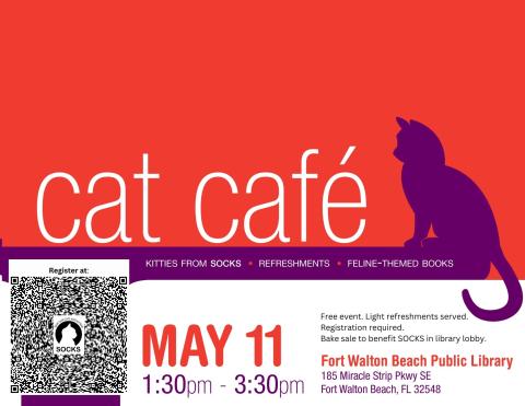 Cat Café at the FWB in partnership with SOCKS