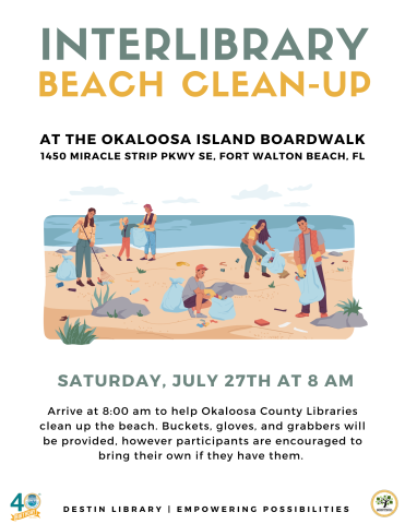 Interlibrary beach cleanup 2024