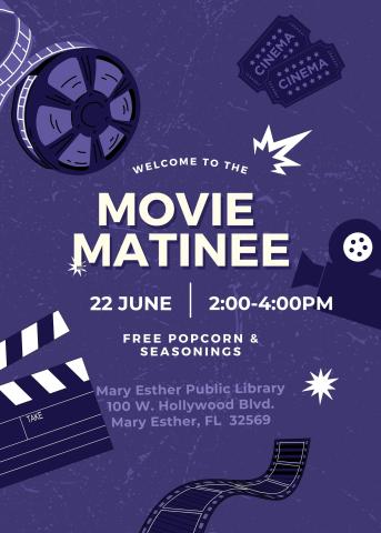 Movie Matinee flyer