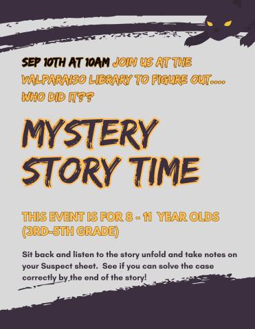 mystery storytime flyer