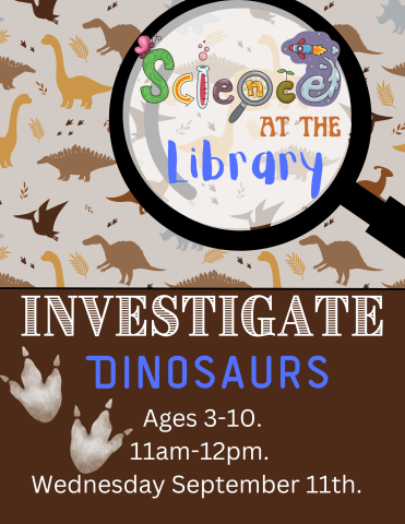 Science at the library: Dinosaurs