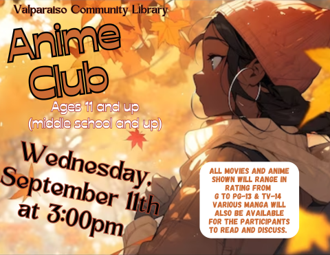 Anime Club flyer