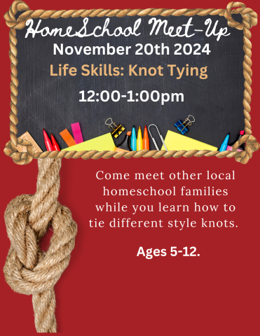 Homeschool Meet-up: Knot tying 