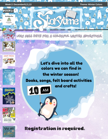 Winter colors storytime