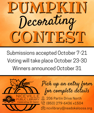 Pumpkin Decorating Contest flyer