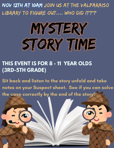 mystery storytime flyer