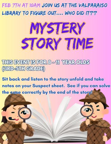 mystery storytime flyer