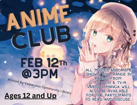 Anime Club flyer