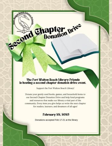 Second Chapter Book Donation Drive