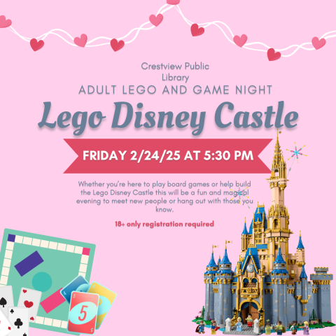 Adult Lego and Game Night: Disney Castle 