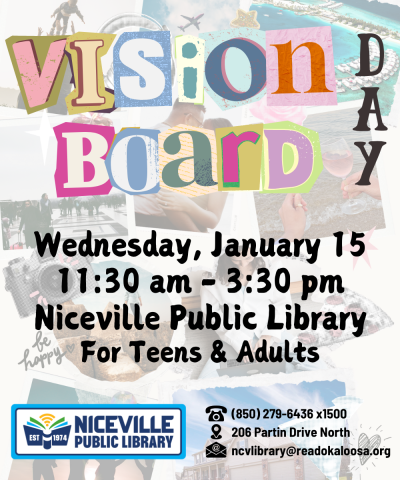 Vision Board Day flyer