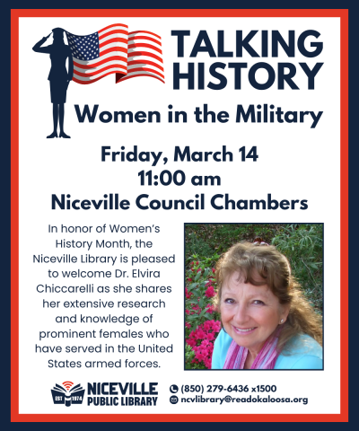 Talking History: Women in the Military event flyer