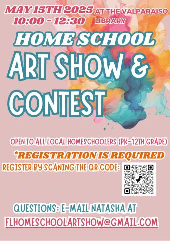 Home School Art Show Flyer