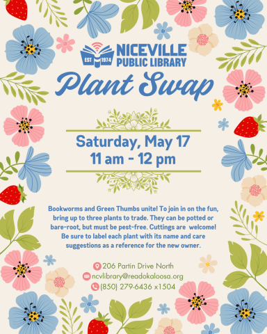 Niceville Library Plant Swap flyer