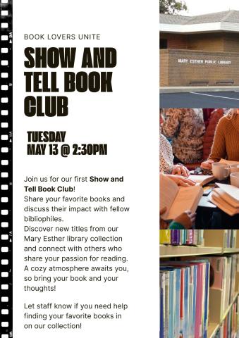 Show and Tell Book Club Graphic