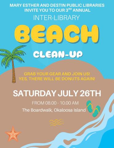 beachie back ground with event details