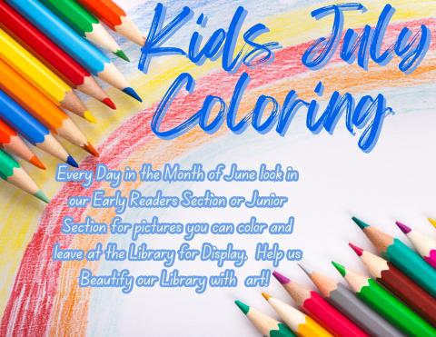 kids coloring flyer