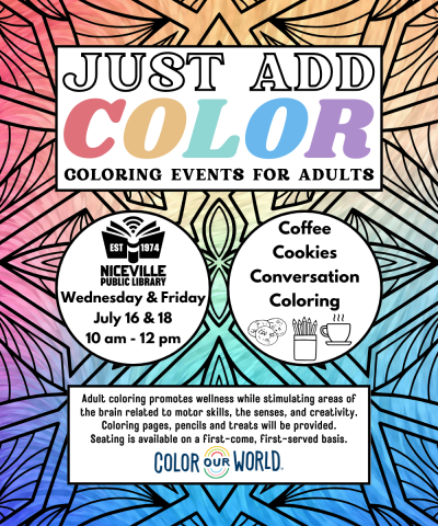 Just Add Color event flyer