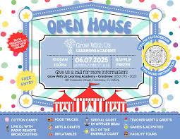 Open house flyer