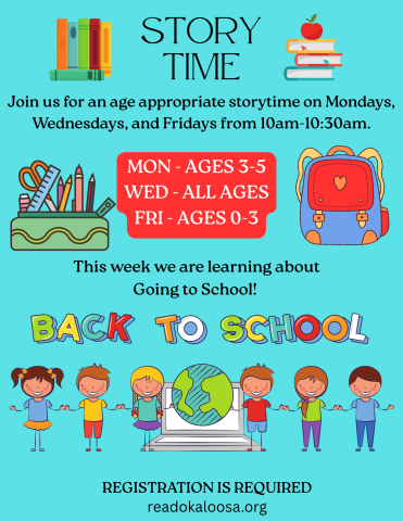 Story Time: Back To School!