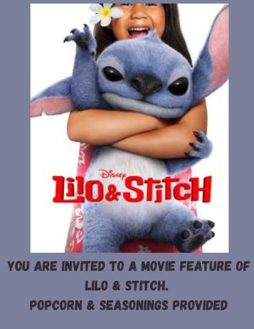 Lilo & Stitch with gray background