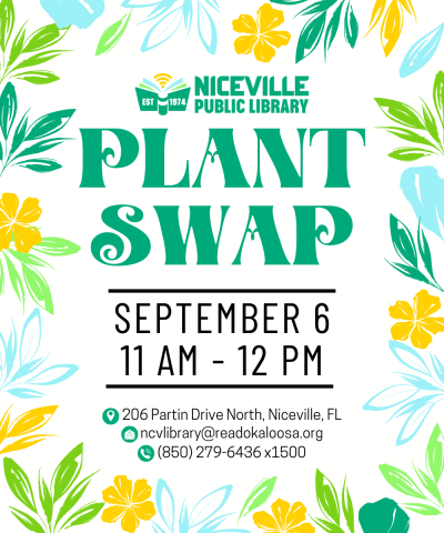 Niceville Public Library Plant Swap flyer
