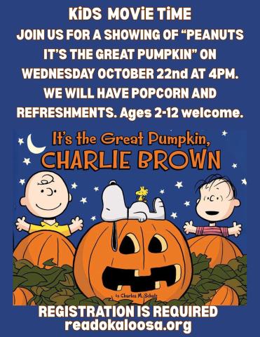 Kids Movie Time: The Great Pumpkin