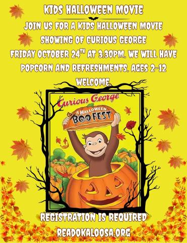 Kids Halloween Movie Showing