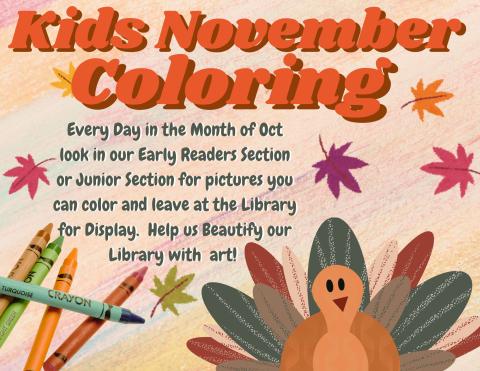 kids coloring flyer
