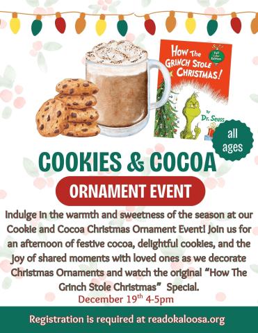 Cookies & Cocoa Ornament Event