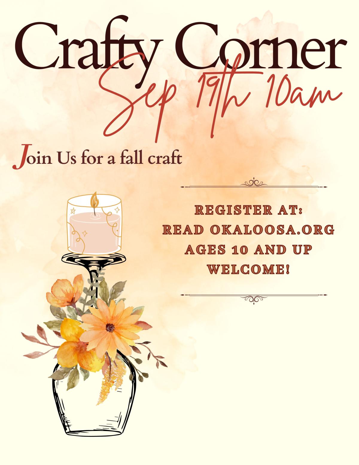 Crafty Corner Flyer