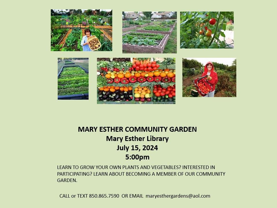 community garden flyer