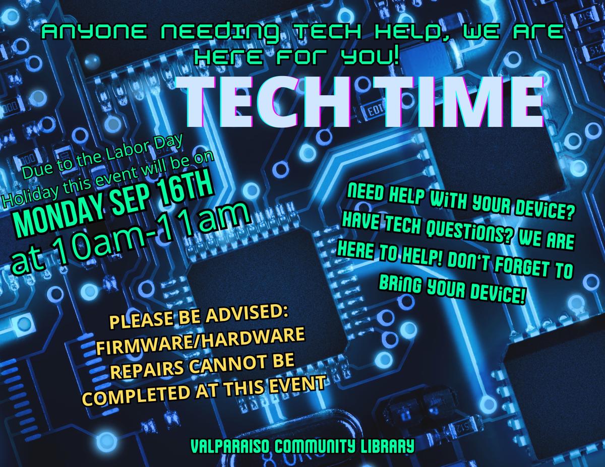 Tech Time flyer