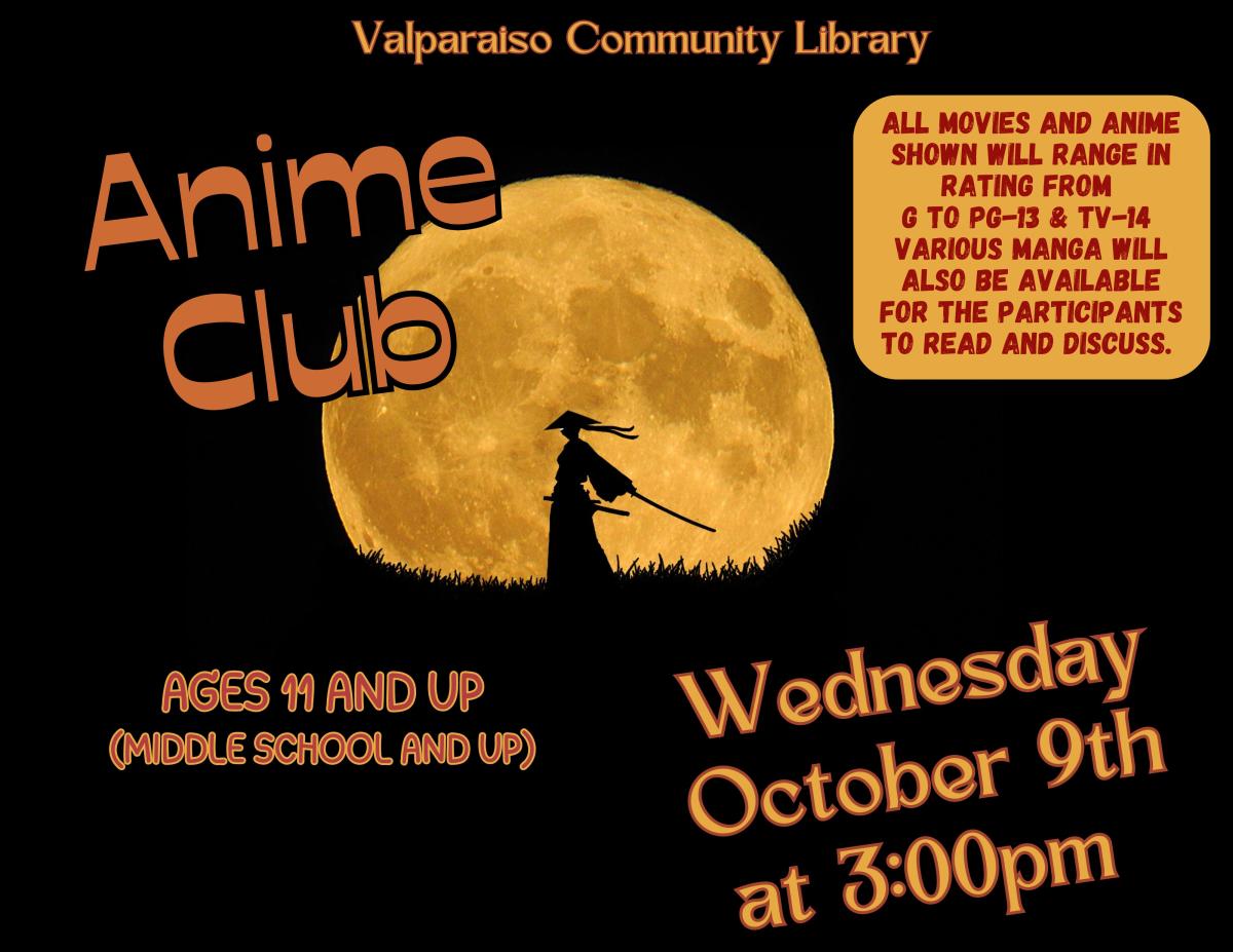 Anime Club flyer