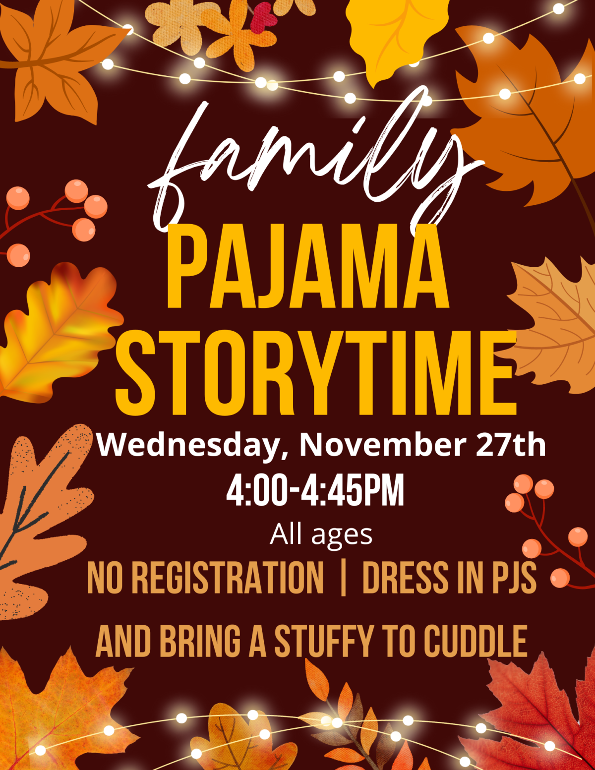 Family PJ storytime