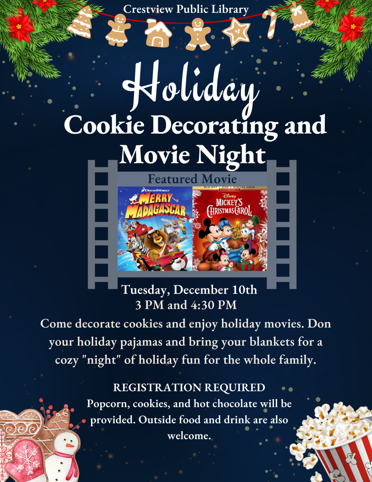 Holiday Movie flyer