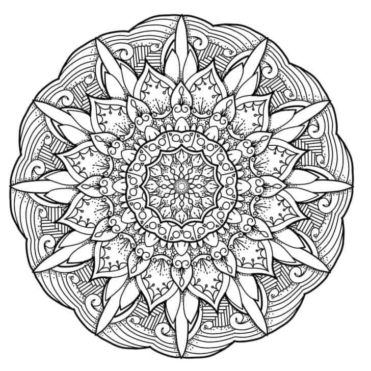 ancient blossom mandala design